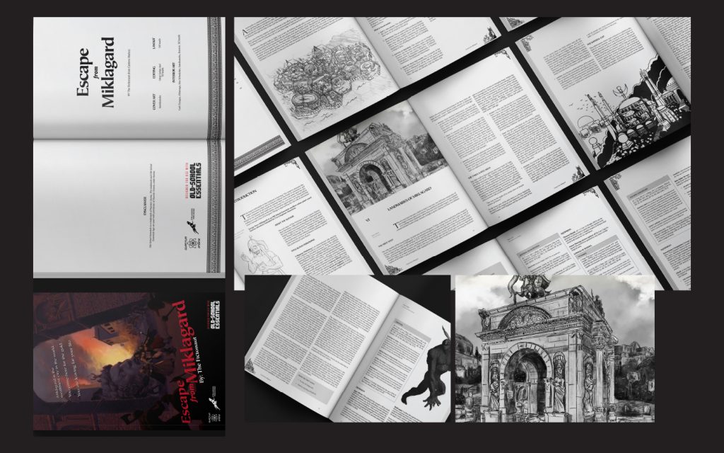 Portfolio Sample - Escape from Miklagard Tabletop Roleplaying Adventure Module
